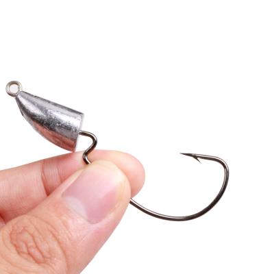 China 2022 advance lure artificial fishing jigheads offset wotm hook jig heads for sale