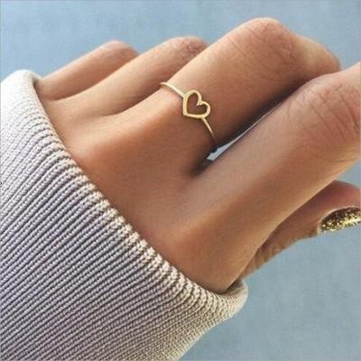 China Cute Fashion Cut Out Hollow Out Heart Shaped Women- WeddingRing from Love Designs for sale