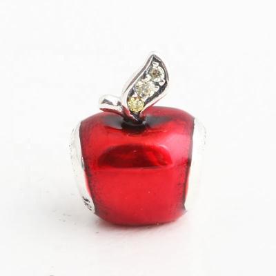 China Fashion Christmas Red Apple Decoration Bangs Gifts Ideas 2020 925 Sterling Silver Bear Bracelet Beads for sale