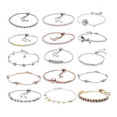 China Wholesale CLASSIC Sterling Silver Adjustable Mixed Fashion 925 Bracelet for sale