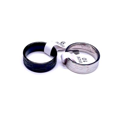 China Fashion OEM/ODM Personalized Mens Ring Stainless Steel Ring Black for sale