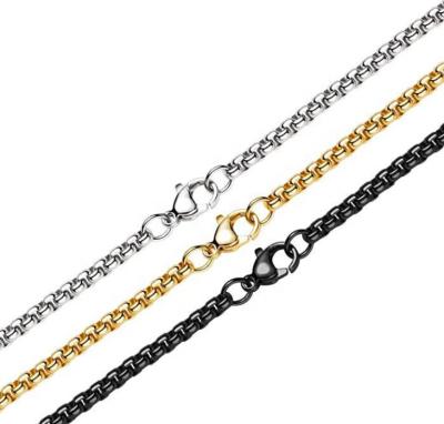 China 2020 New CLASSIC Jewelry Link Curb Bead Titanium Bead 316 Stainless Steel Rolo Chain for sale