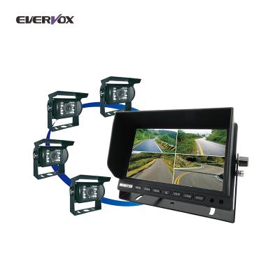 China EV-7010MQS heavy vehicle 7 inch rear view camera and monitor system of school bus etc. big car truck for sale