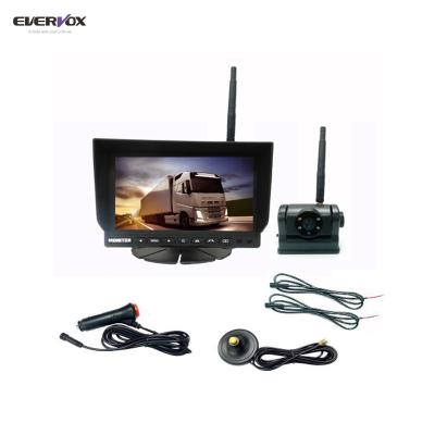 China Reverse Polarity Protection 24 Volt HD 1080p Reverse Truck Camera System With 6400mA Battery Capacity for sale