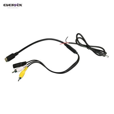 China Hot Press 5V-36V 4P Aviation To RCA Cable For Bus rreversing System for sale