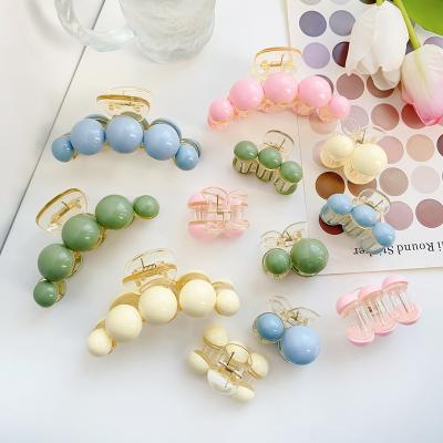 China Custom decoration OEM ODM style Macaron color grab clip temperament new scratches at the bottom of the main French color grab clip for sale