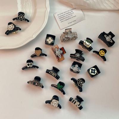 China Custom Small and Exquisite Small Clip Hairpin OEM ODM Female Hair Accessories Female Hair Accessories Trumpet Top Clip Side Camellia Hook Blows Clip for sale