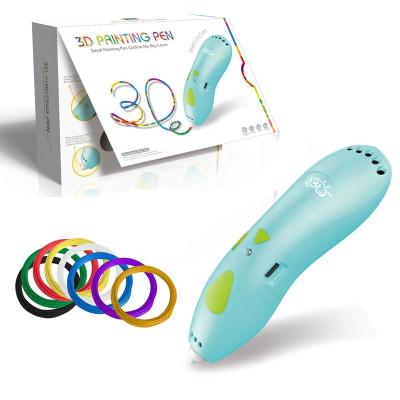 China 2021Hot Sale Home Use Made in China Suppliers Plastic PLA Filament 3d Printing Pen for sale