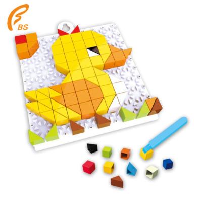 China Duck animals puzzle series 4in1 bricks diy toys set with 128 pcs 22*4*16cm for sale