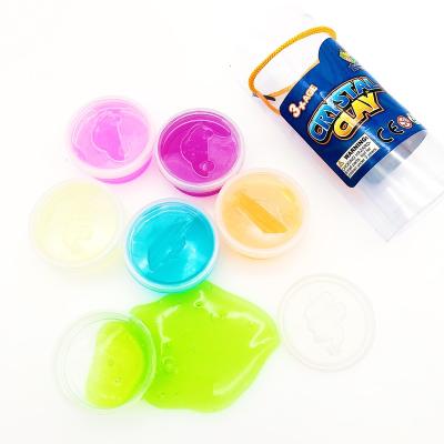 China Educational Toy Non-toxi Hot Sale Diy Crystal Mud Putty 6 Color Set Mud 56*42*18.5cm for sale