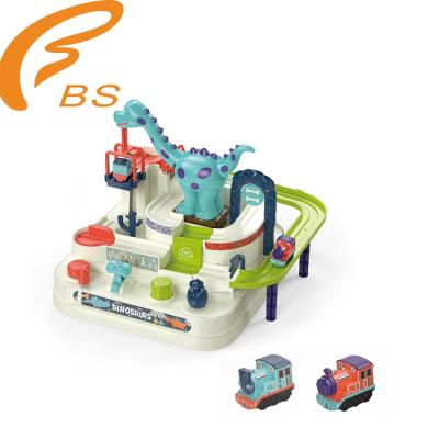 China Slot Toy Flexible Road Car Plastic Diy Adventure Rail Piece Train Track Toy for sale