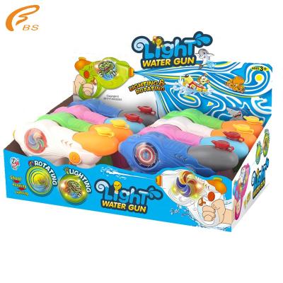 China Electronic Toy Outdoor Rotating Combination With 4 Color Light Water Gun for sale