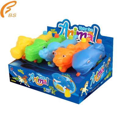 China Lovely Toy Hot Air Pressure 29cm Water Animal Water Gun Electronic Combination Water Gun for sale