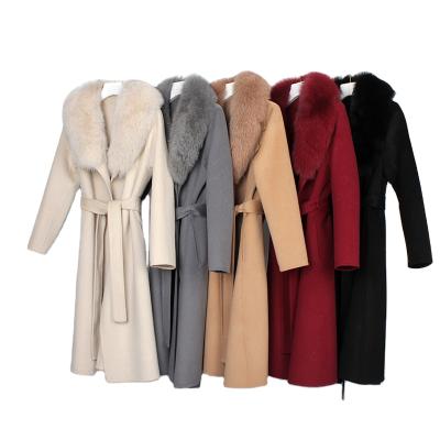 China 2021 Anti-wrinkle coat long trench real fur jackets and coats winter and autumn real fur women's mink coats for sale