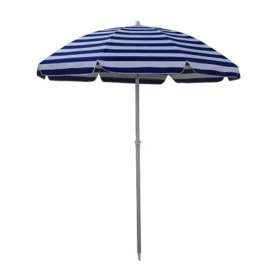 China Large Outdoor Custom Furniture 200m Navy Blue Stripe Beach Umbrella Sea Umbrella UV Protection Vintage Outdoor for sale