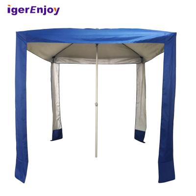 China Outdoor Furniture Large Beach Umbrella Hot Selling Custom, Folding Portable Beach Hut for sale