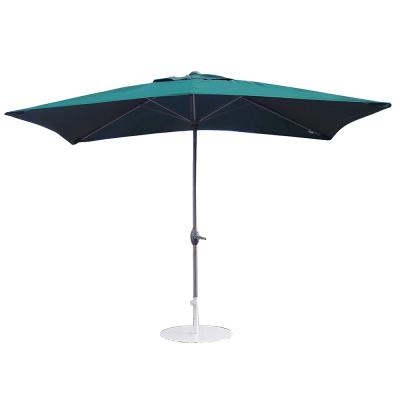 China Outdoor Furniture 2 x3m Commercial Offset Large Outdoor Patio Canopy Rectangular Garden Umbrella for sale