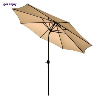 China Outdoor Furniture 9ft 8k 1000 Hours Patio Fade-Resistant Promotional Garden Umbrella for sale