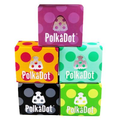 China Recyclable In Stock Fast Delivery Wholesale Milka Polka Dot Chocolate Paper Box With 14 Flavors Packaging Empty Master Boxes for sale