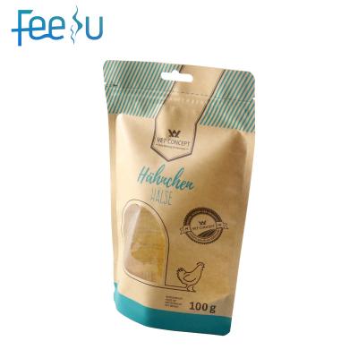 China Wholesale Custom Printed Moisture Proof Pet Food Dog Treat Packaging OEM Dog Plastic Feed Bag With Zipper for sale