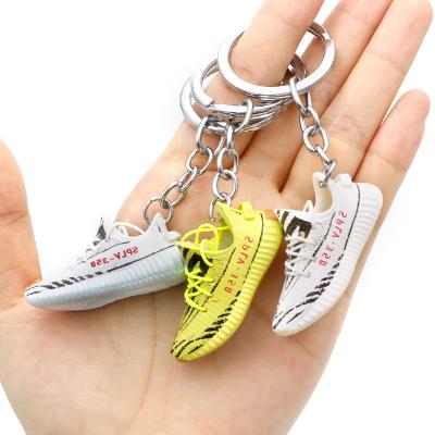 China High Quality Soft Cute PVC Llaveros 3D 1/6 Soft Rubber Cute Sneaker Shoe Chain Shoe Chain aj Accessories for sale