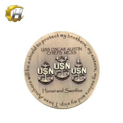 China US Protect Us Navy Silver Military White Cheap Fashion Painting Challenge 3d Coin Custom Challenge Coin for sale