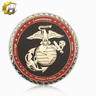 China Custom USA Metal Coin United States Marine Corps Metal Challenge Coin for sale