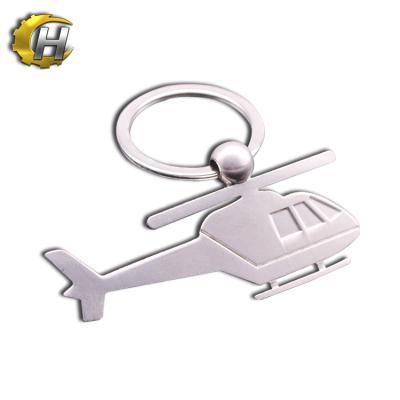 China eco-friendly airplane shape nickel key chain, custom cheap key chain with best quality for sale