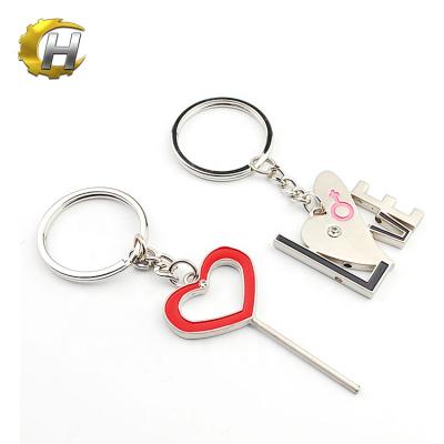 China Worldwide Shopping Trolley Trolley Coin Lock Key Zinc Alloy Chain / Keyring for sale