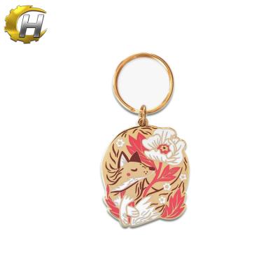 China Worldwide Alloy Die Casting Hard Enamel Key Rings Custom Metal Key Rings for sale