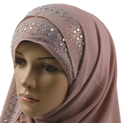 China High Quality Imported Hijabs Women Summer Hijab Scarf 2021 European American Islamic Muslim Chiffon Scarf for sale