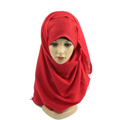 China Popular Soft Cotton Hijab Shawl Scarf Multicolor European American For Beautiful Women for sale