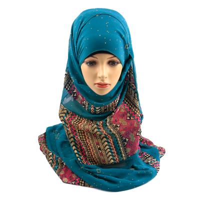 China European American Wholesale Custom Chiffon Printed Shawls Scarves Hijab Scarf For Women for sale