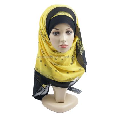 China Printing 100% Alibaba Supplier Hot New Style Chiffon Hijab Scarf For Women Dress for sale