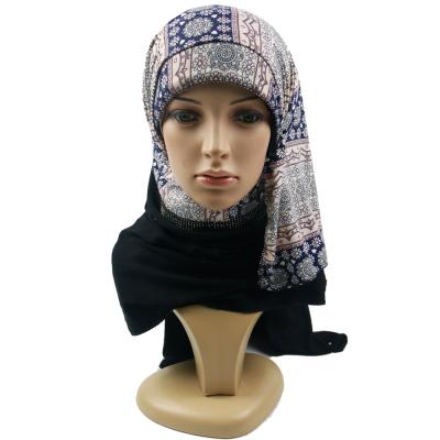 China 2021 New Styles Custom Made Soft Feeling Fashion Printing Muslim Hijab Scarf Malaysia Arab Hijab Women Cotton Instant Hijab Scarf for sale