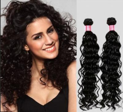 China Kinky Curly Indian Curly Human Hair Tangle Free 14 Inch Black Te koop