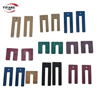 China 3.2Mm U Horse Shaped Shims H Type Plastic Packers Plastic Building Packer Window Packer For Window for sale