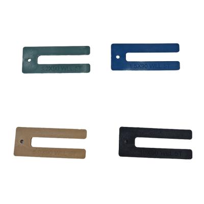 China Carton Packaged Stock Plastic Glazing Shims Durable Heavy Duty for sale