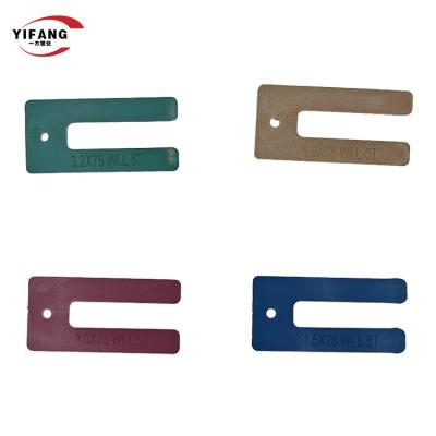 China U Shaped Horse Shims Window Packer for Window Frame Door Plastic Shim Packers Waterproofing for sale