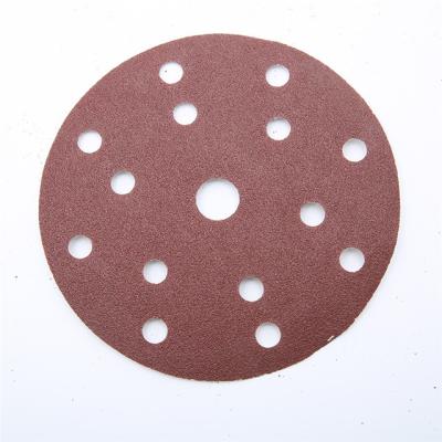 China Cleaning Aluminum Oxide Welding Hook Hot Sales Seams Sanding Emery Paper and Loop Discs 6inch Disc 150mm Sandpaper Sandpaper for sale