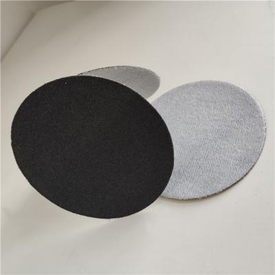 China Cleaning Seams 115mm Silicone Carbide Black Hook And Weld High Quality Loop Or Adhesive Round Sanding Disc for sale