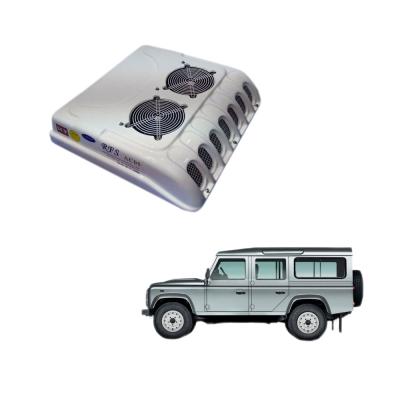 China auto truck tractor car 12v cabin roof mounted air conditioner for 4WD accessory 755mm*745mm*190mm for sale