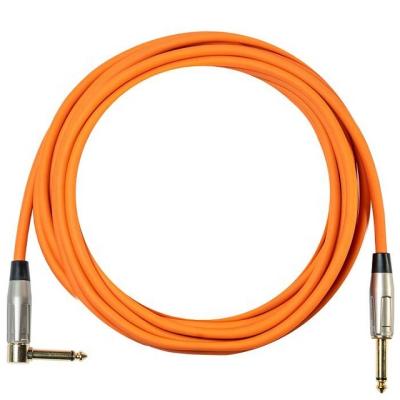 China 6m Guitar Instrumentation Cable LRB-202-6 Orange Cable for Electric Guitar Bass Piano from china supplier for sale