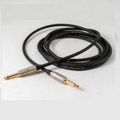 China Guitar Bass 10ft 3m 6.35 mono to 6.35 mono guitar cable from china supplier for guitar bass for sale