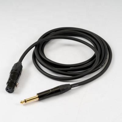 China Microphone Microphone Cable 20 Pi XLR Male To Female XLR Connector 6m XLR Cable Black Gold Plated for sale