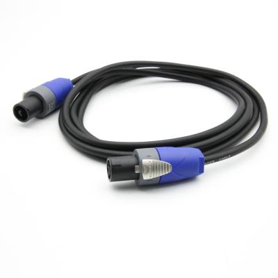 China 3M Professional Speaker Speakon Speaker Cable with NL2FX Connector 2 Pole 1.25SQ 6.5mm OD for sale