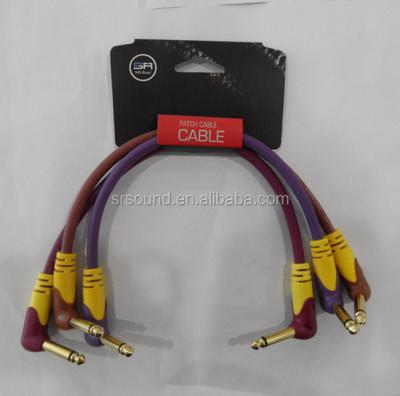 China GUITAR Guitar Instrument Patch Cable Cord with Rectangle Plug for sale