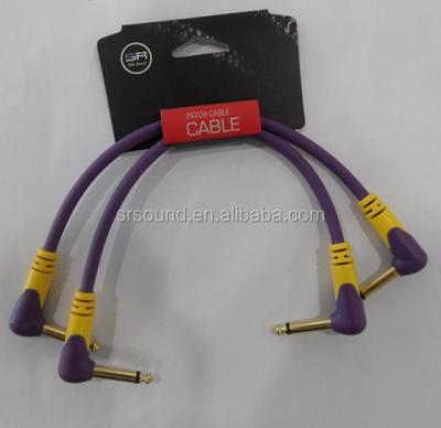 China 1/4 plug rectangle mono molded patch cord PC-102/20CM for sale