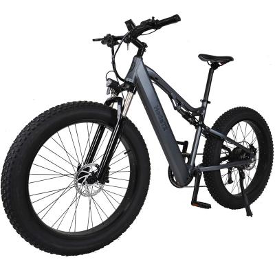 China New Best 48V Ebike Electric Bike Full Suspension Aluminum Alloy Ultra Mountain Electric Bicycle 26inch Fat Tire for sale