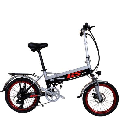 China Ebike 20Inch 350W Small Folding Aluminum Alloy Lightweight Lightweight E-Bike Fat Tire Electric Bicycle Bike for sale